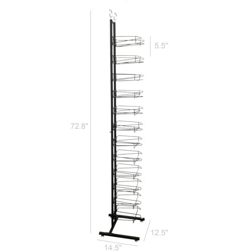 FixtureDisplays 12Tier Hat Display Rack 12.5" wide x 75" high x 14.5